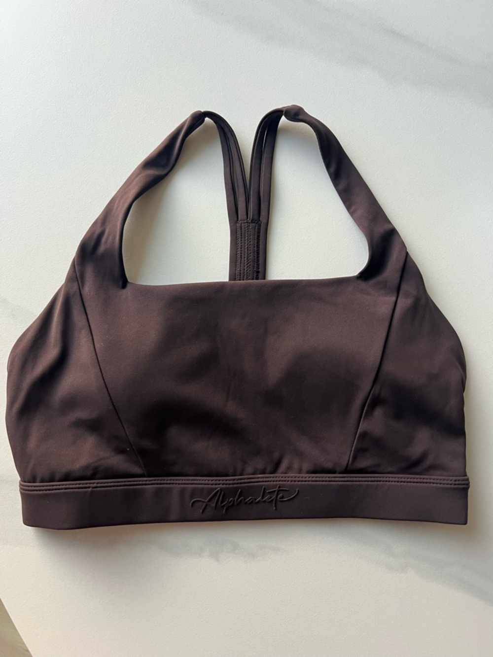 Alphalete Brown Racerback Sports Bra